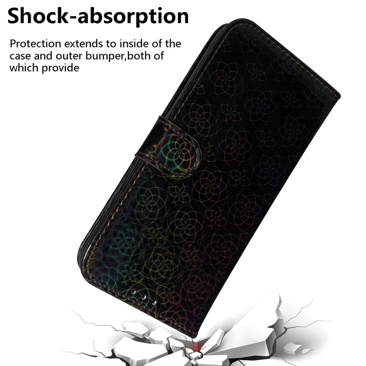 For Honor Magic6 Pro Colorful Magnetic Buckle Leather Phone Case(Black) - Honor Cases by PMC Jewellery | Online Shopping South Africa | PMC Jewellery | Buy Now Pay Later Mobicred