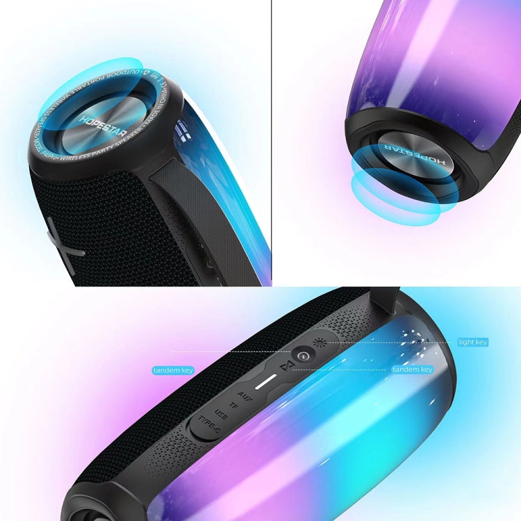 HOPESTAR P40 Pro IPX6 Waterproof RGB Light Wireless Bluetooth Speaker(Blue) - Waterproof Speaker by HOPESTAR | Online Shopping South Africa | PMC Jewellery | Buy Now Pay Later Mobicred