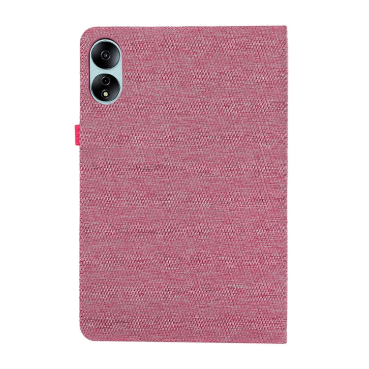 For Honor MagicPad 13 Cloth Texture Horizontal Flip PU + TPU Tablet Case(Rose Red) - Honor by PMC TechLife | Online Shopping South Africa | PMC TechLife | Buy Now Pay Later Mobicred