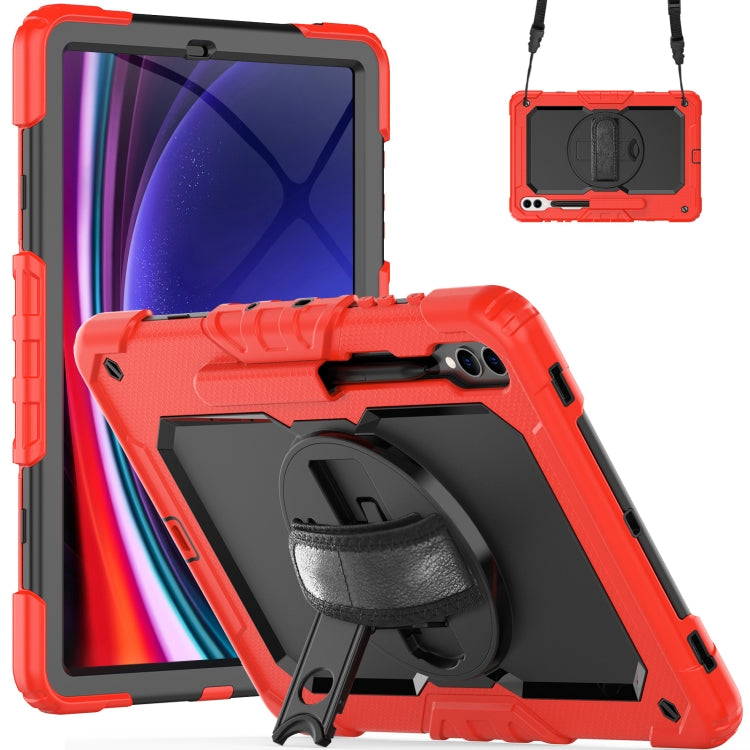 For Samsung Galaxy Tab S9+ / S8+ Silicone + PC Tablet Case(Red+Black) - Galaxy Tab S9+ Cases by PMC Jewellery | Online Shopping South Africa | PMC Jewellery | Buy Now Pay Later Mobicred