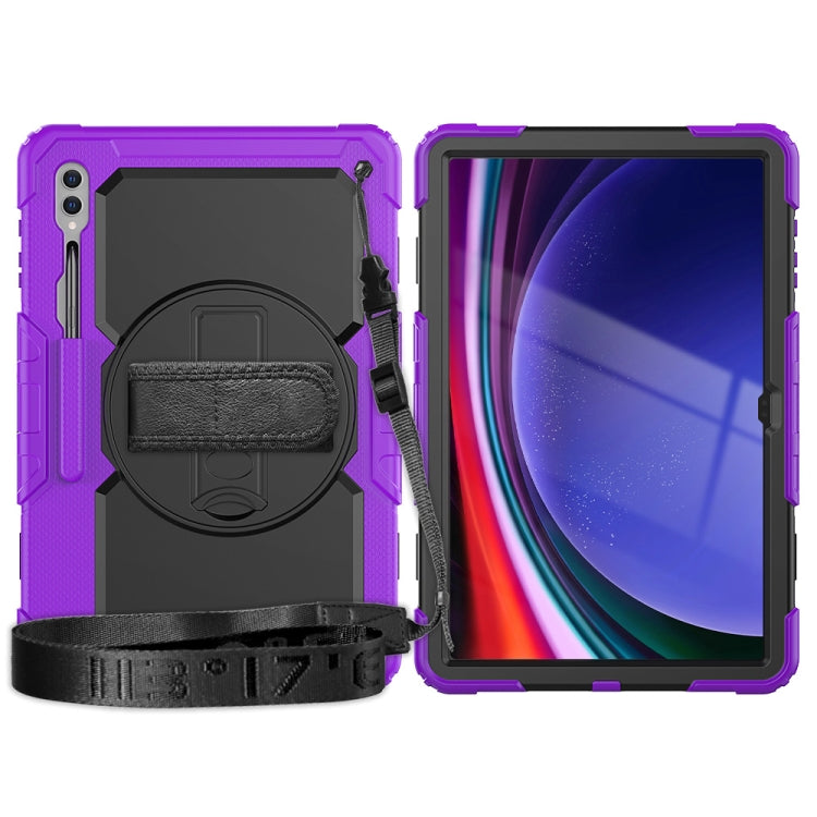 For Samsung Galaxy Tab S9 Ultra / S8 Ultra Silicone + PC Tablet Case(Purple+Black) - Galaxy Tab S9 Ultra Cases by PMC Jewellery | Online Shopping South Africa | PMC Jewellery | Buy Now Pay Later Mobicred