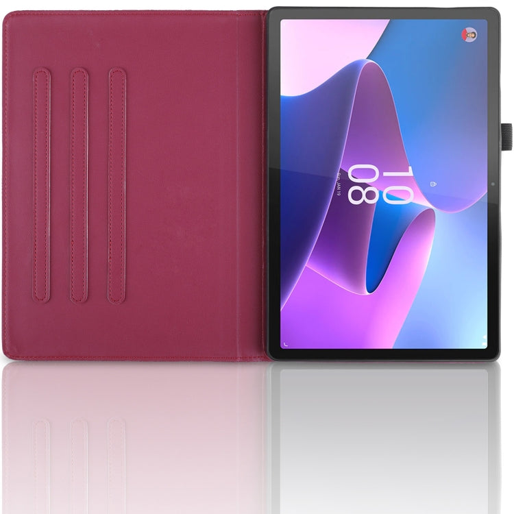 For Lenovo Tab P11 Pro 2nd / Xiaoxin Pad 11 Pro Tree Life Embossed Rotation Leather Tablet Case(Red) - Lenovo by PMC TechLife | Online Shopping South Africa | PMC TechLife | Buy Now Pay Later Mobicred