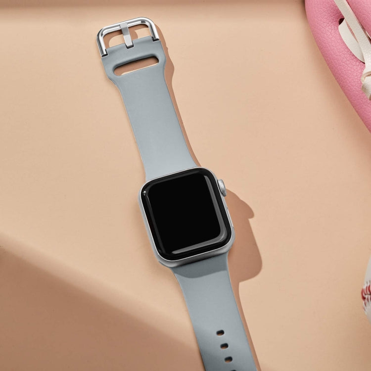 For Apple Watch Series 2 42mm Pin Buckle Silicone Watch Band(Light Grey) - free shipping - PMC TechLife - Order now!