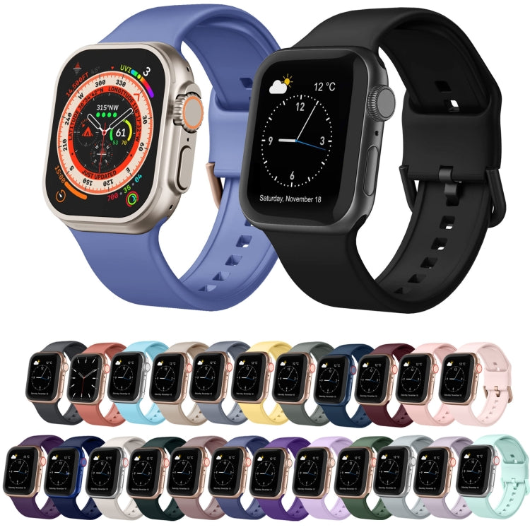 For Apple Watch 42mm Pin Buckle Silicone Watch Band(Olive) - free shipping - PMC TechLife - Order now!