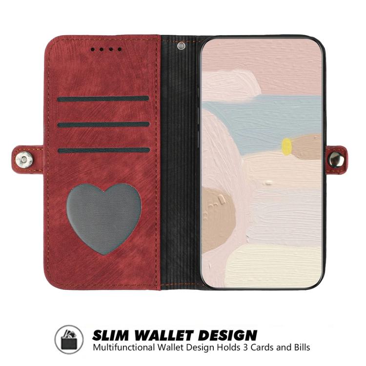 For iPhone 17 Air Side Buckle Double Fold Hand Strap Leather Phone Case(Red) - free shipping - PMc TechLife - Order now!