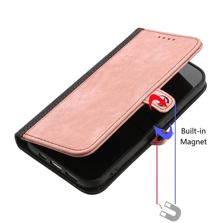 For iPhone 17 Air Side Buckle Double Fold Hand Strap Leather Phone Case(Pink) - free shipping - PMc TechLife - Order now!