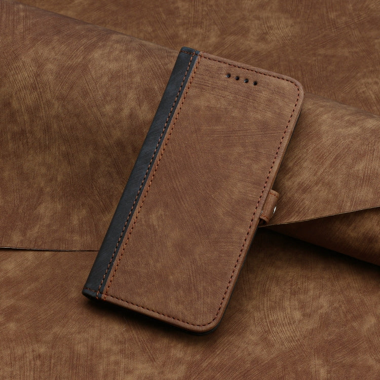 For Huawei Pura 70 Side Buckle Double Fold Hand Strap Leather Phone Case(Brown) - Huawei Cases by PMC Jewellery | Online Shopping South Africa | PMC Jewellery | Buy Now Pay Later Mobicred