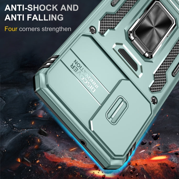 For Samsung Galaxy S24 5G Armor PC + TPU Camera Shield Phone Case(Alpine Green) - Galaxy S24 5G Cases by PMC TechLife | Online Shopping South Africa | PMC TechLife