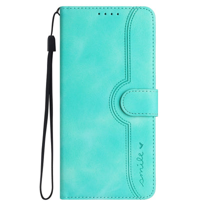 For iPhone SE 2024 Heart Pattern Skin Feel Leather Phone Case(Light Blue) - More iPhone Cases by PMC Jewellery | Online Shopping South Africa | PMC Jewellery | Buy Now Pay Later Mobicred