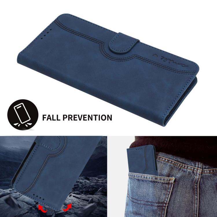 For iPhone 17 Heart Pattern Skin Feel Leather Phone Case(Royal Blue) - free shipping - PMc TechLife - Order now!