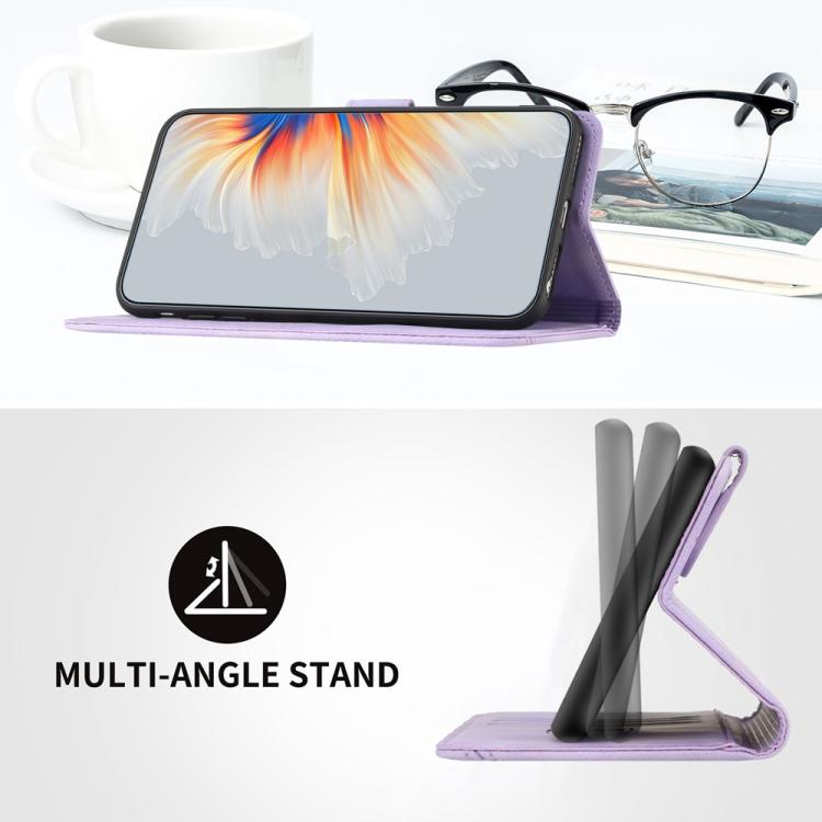 For iPhone 17 Pro Max Heart Pattern Skin Feel Leather Phone Case(Purple) - free shipping - PMc TechLife - Order now!