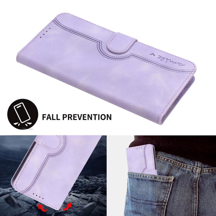For iPhone 17 Pro Max Heart Pattern Skin Feel Leather Phone Case(Purple) - free shipping - PMc TechLife - Order now!