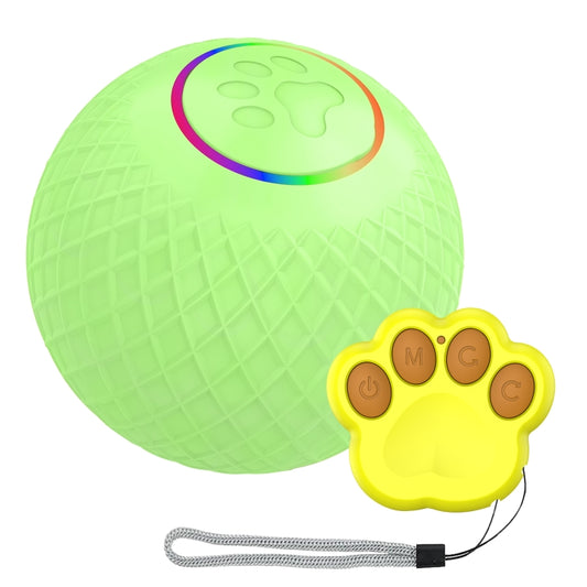 C2 5.5cm Intelligent Remote Control Pet Toy Cat Training Luminous Ball(Green) - Rubber Silicone Toys by PMC Jewellery | Online Shopping South Africa | PMC Jewellery | Buy Now Pay Later Mobicred