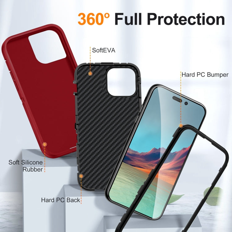 For iPhone 15 Pro Max Life Waterproof Rugged Phone Case(Red + Black) - iPhone 15 Pro Max Cases by PMC TechLife | Online Shopping South Africa | PMC TechLife