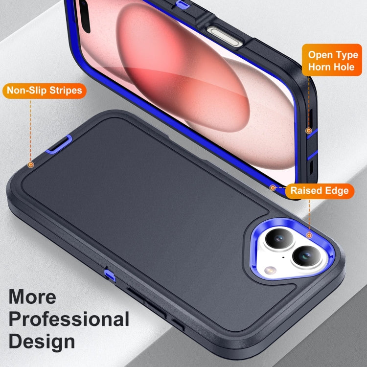 For iPhone 16 Life Waterproof Rugged Phone Case(Dark Blue + Royal Blue) - iPhone 16 Cases by PMC TechLife | Online Shopping South Africa | PMC TechLife | Buy Now Pay Later Mobicred