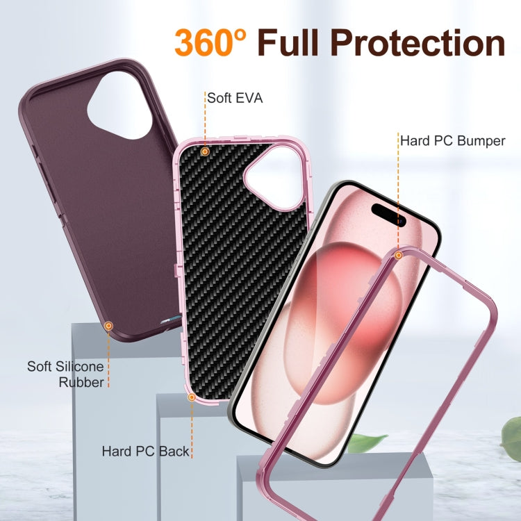 For iPhone 16 Life Waterproof Rugged Phone Case(Purple + Pink) - iPhone 16 Cases by PMC TechLife | Online Shopping South Africa | PMC TechLife | Buy Now Pay Later Mobicred