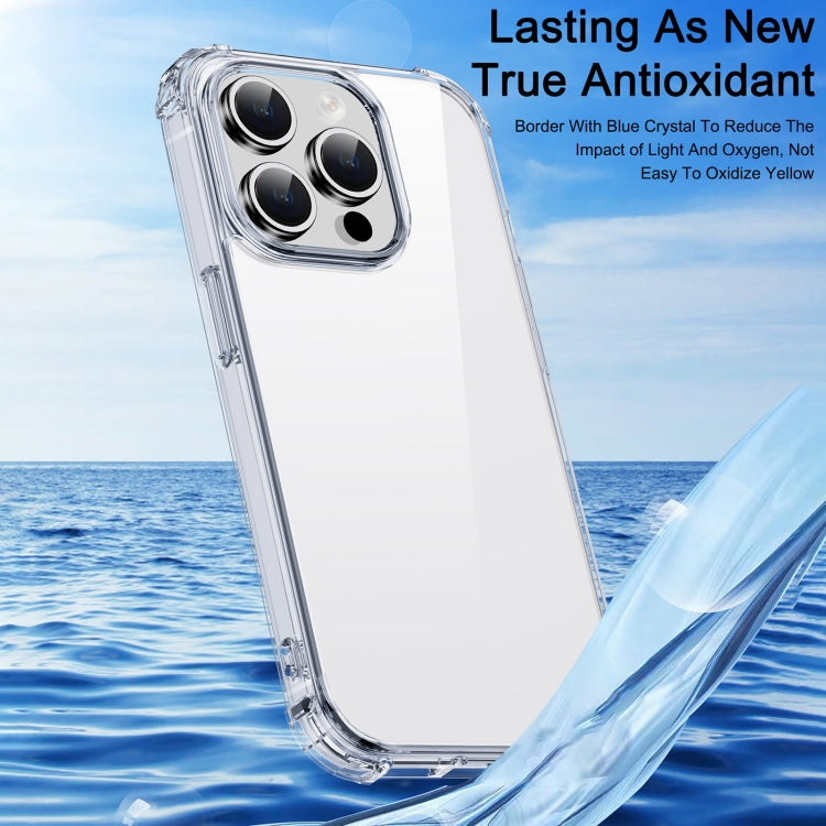 For iPhone 15 iPAKY Crystal Clear Series Shockproof PC + TPU Protective Phone Case(Transparent) - iPhone 15 Cases by iPAKY | Online Shopping South Africa | PMC TechLife | Buy Now Pay Later Mobicred