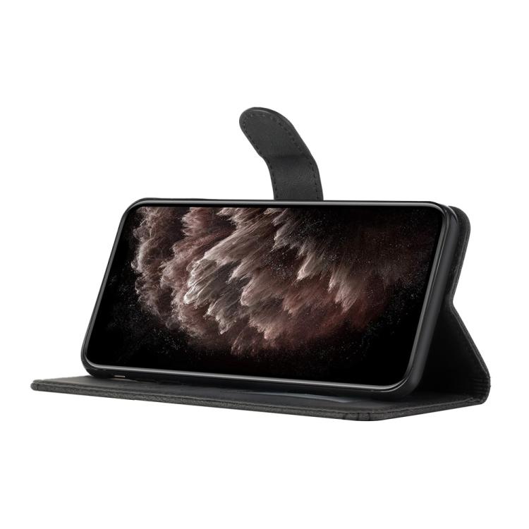 For iPhone 17 Air Cubic Skin Feel Flip Leather Phone Case(Black) - free shipping - PMc TechLife - Order now!