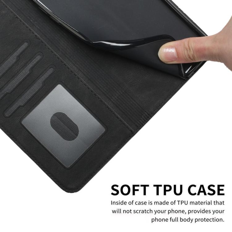 For iPhone 17 Air Cubic Skin Feel Flip Leather Phone Case(Black) - free shipping - PMc TechLife - Order now!