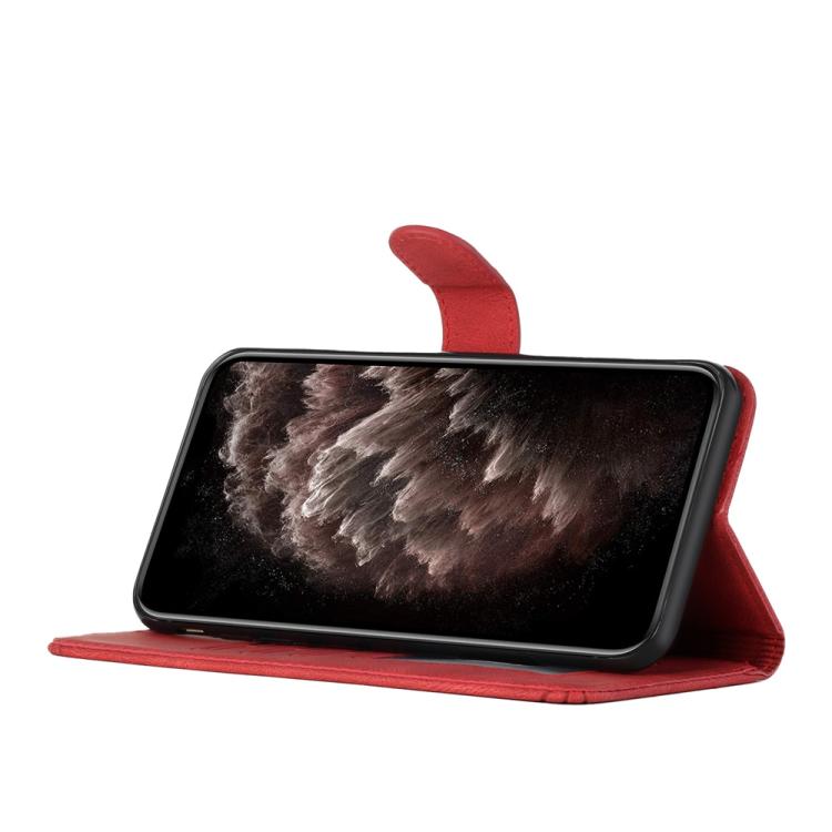 For iPhone 17 Pro Max Cubic Skin Feel Flip Leather Phone Case(Red) - free shipping - PMc TechLife - Order now!