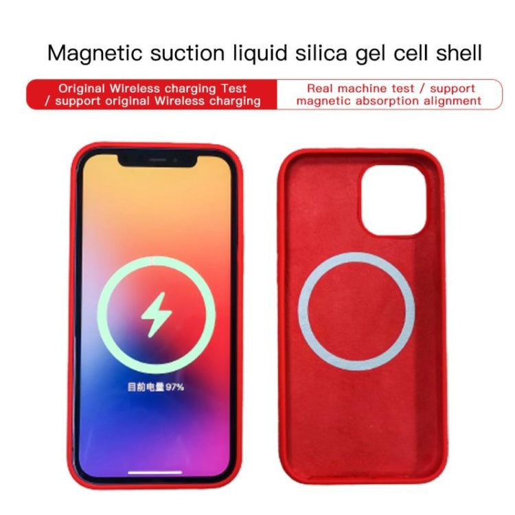 For iPhone 14 Plus MagSafe Liquid Silicone Full Coverage Phone Case(Red) - iPhone 14 Plus Cases by PMC Jewellery | Online Shopping South Africa | PMC Jewellery