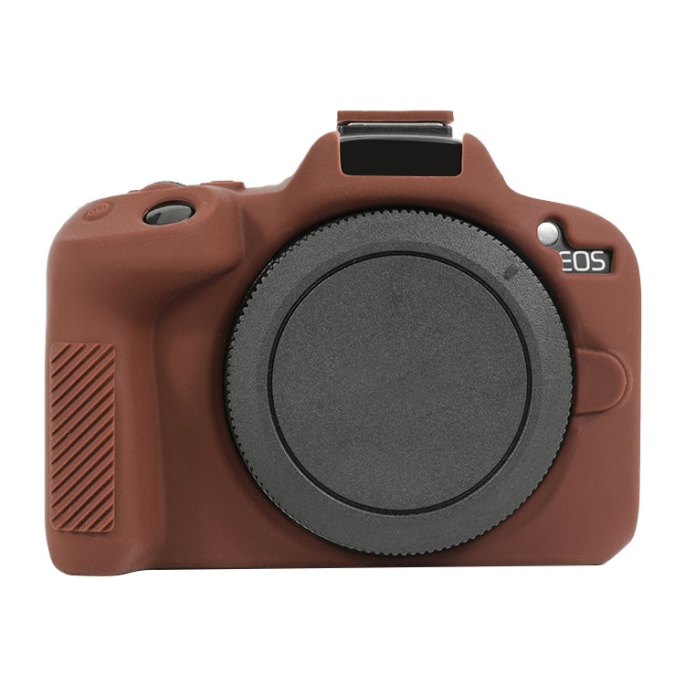 For Canon EOS R50 Soft Silicone Protective Case(Coffee) - Protective Case by PMC TechLife | Online Shopping South Africa | PMC TechLife | Buy Now Pay Later Mobicred