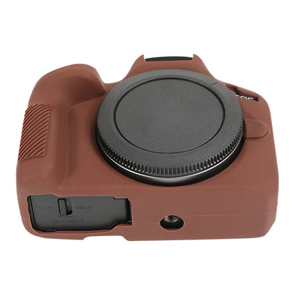For Canon EOS R50 Soft Silicone Protective Case(Coffee) - Protective Case by PMC Jewellery | Online Shopping South Africa | PMC Jewellery | Buy Now Pay Later Mobicred