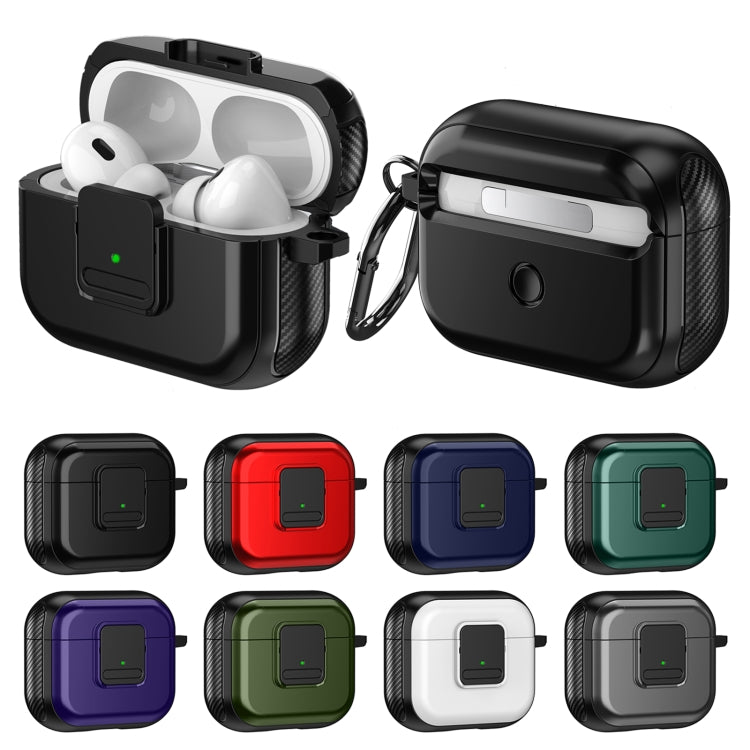 For AirPods Pro TPU + PC Wireless Earphones Case with Magnetic Switch(Red) - For AirPods Pro by PMC Jewellery | Online Shopping South Africa | PMC Jewellery | Buy Now Pay Later Mobicred