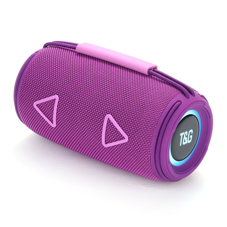 T&G TG-657 Portable Wireless 3D Stereo Subwoofer Bluetooth Speaker Support FM / LED Atmosphere Light(Purple) - Desktop Speaker by T&G | Online Shopping South Africa | PMC Jewellery | Buy Now Pay Later Mobicred