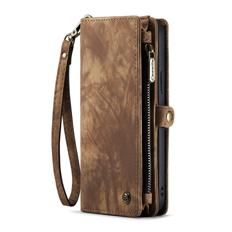 For iPhone 15 CaseMe 008 Detachable Multifunctional Leather Phone Case(Brown) - iPhone 15 Cases by CaseMe | Online Shopping South Africa | PMC Jewellery | Buy Now Pay Later Mobicred