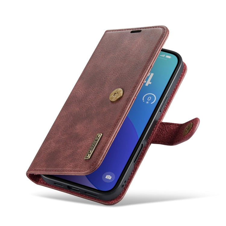 For iPhone 16 Pro DG.MING Crazy Horse Texture Detachable Magnetic Leather Phone Case(Red) - iPhone 16 Pro Cases by DG.MING | Online Shopping South Africa | PMC Jewellery | Buy Now Pay Later Mobicred