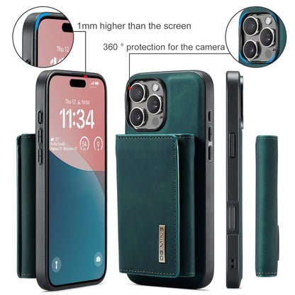 For iPhone 16 Pro DG.MING M1 Series 3-Fold Multi Card Wallet Leather Phone Case(Green) - iPhone 16 Pro Cases by DG.MING | Online Shopping South Africa | PMC Jewellery | Buy Now Pay Later Mobicred