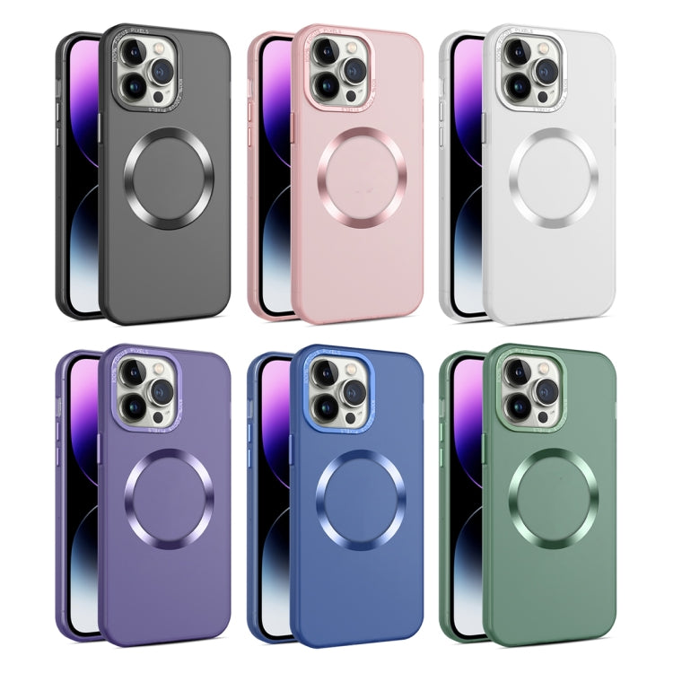 For iPhone 11 CD Texture MagSafe Frosted Translucent Phone Case(Pink) - iPhone 11 Cases by PMC Jewellery | Online Shopping South Africa | PMC Jewellery