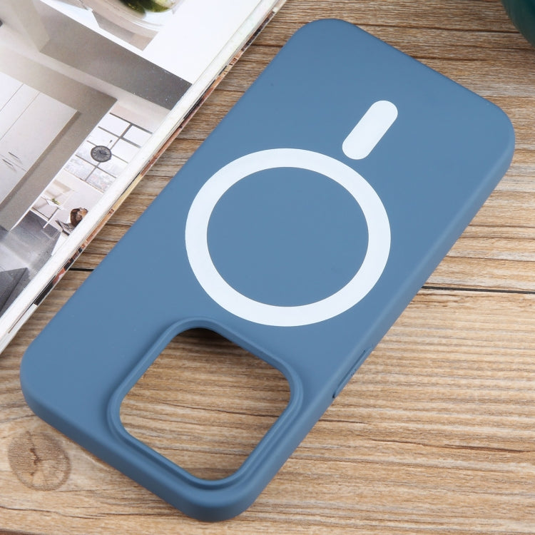 For iPhone 13 Pro Max MagSafe Liquid Silicone Phone Case(Blue) - iPhone 13 Pro Max Cases by PMC Jewellery | Online Shopping South Africa | PMC Jewellery