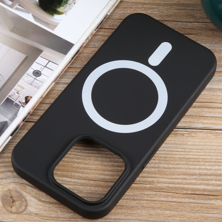 For iPhone 11 Pro MagSafe Liquid Silicone Phone Case(Black) - iPhone 11 Pro Cases by PMC Jewellery | Online Shopping South Africa | PMC Jewellery