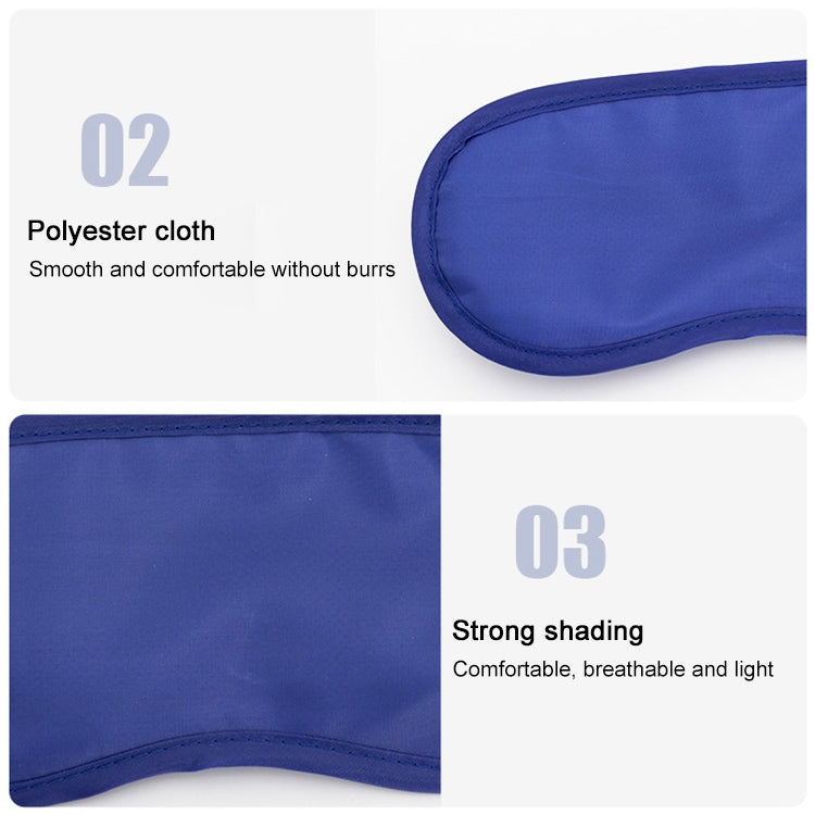 Breathable Polyester Solid Color Eye Protection Mask(Blue) - free shipping - PMC TechLife - Order now!