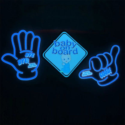 EL Luminous Car Stickers Cold Light Car Stickers Car Luminous Pattern Decoration(Take Care Not Delivered) - Decorative Sticker by PMC Jewellery | Online Shopping South Africa | PMC Jewellery | Buy Now Pay Later Mobicred