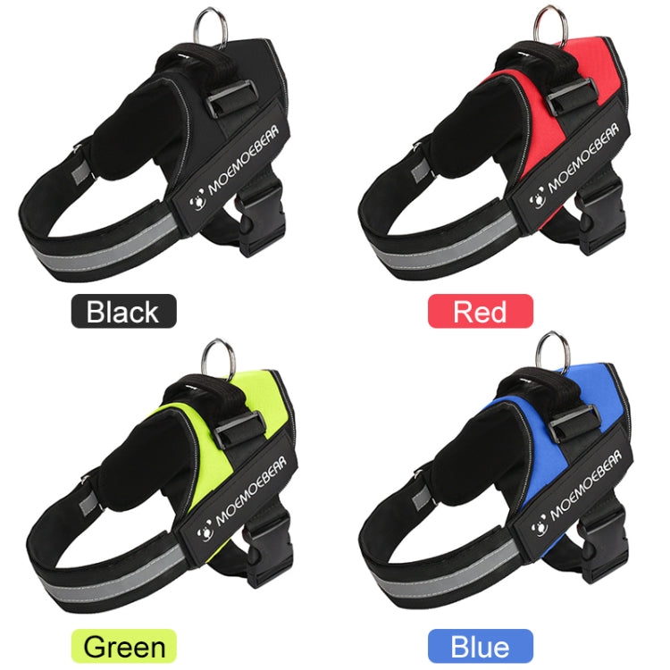 Pet Dog Anti Sprint Oxford Cloth K9 Chest Strap Traction Rope Strap, Size:XXL for 40-70kg(Black) - Leashes & Chest Strap by PMC Jewellery | Online Shopping South Africa | PMC Jewellery