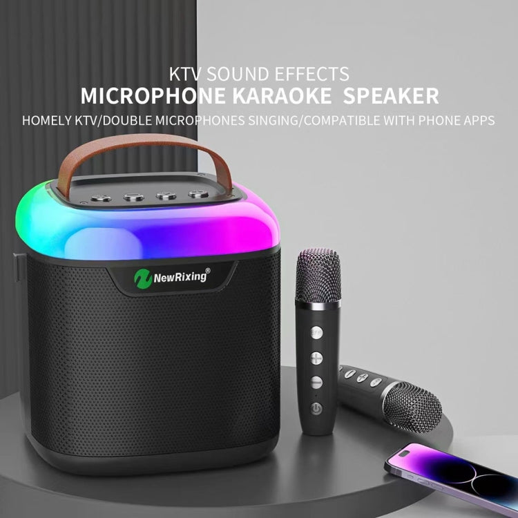 New RiXing NR8805 TWS Portable Smart Bluetooth Speaker with RGB Lighting(Blue) - Desktop Speaker by NewRixing | Online Shopping South Africa | PMC Jewellery | Buy Now Pay Later Mobicred