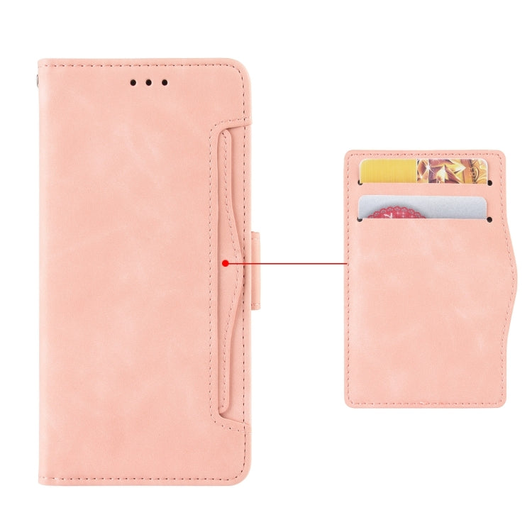 For iPhone 16 Skin Feel Calf Texture Card Slots Leather Phone Case(Pink) - iPhone 16 Cases by PMC Jewellery | Online Shopping South Africa | PMC Jewellery | Buy Now Pay Later Mobicred