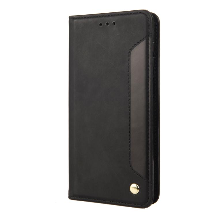 For iPhone 16e Skin Feel Splicing Leather Phone Case(Black) - iPhone 16e Cases by PMC TechLife | Online Shopping South Africa | PMC TechLife | Buy Now Pay Later Mobicred