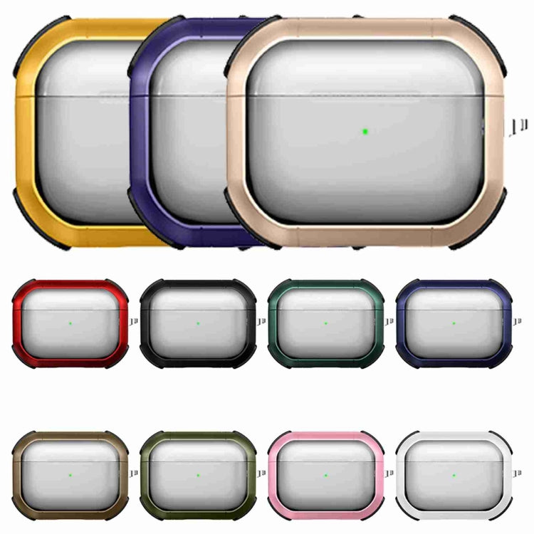 For AirPods 3 Thunder Transparent Armor Wireless Earphones Protective Case(Yellow) - For AirPods 3 by PMC Jewellery | Online Shopping South Africa | PMC Jewellery | Buy Now Pay Later Mobicred