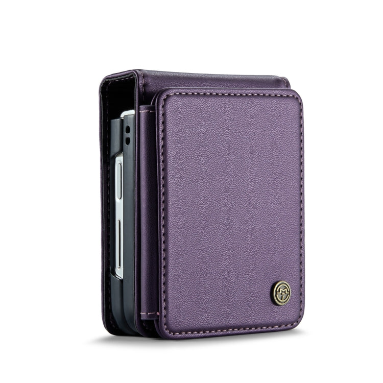 For Samsung Galaxy Z Flip3 5G CaseMe C22 PC+TPU Business Style RFID Anti-theft Leather Phone Case(Purple) - Galaxy Phone Cases by CaseMe | Online Shopping South Africa | PMC Jewellery | Buy Now Pay Later Mobicred