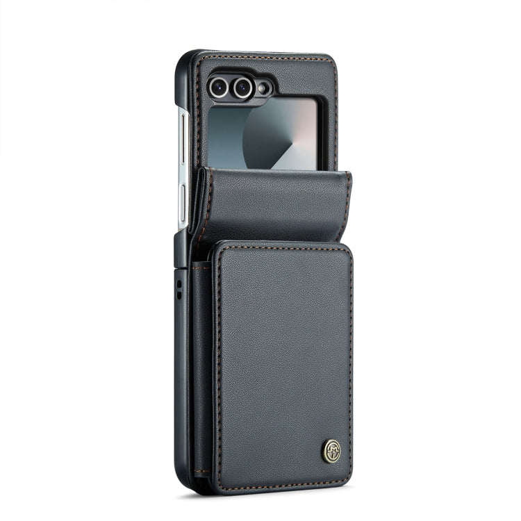 For Samsung Galaxy Z Flip6 5G CaseMe C22 PC+TPU Business Style RFID Anti-theft Leather Phone Case(Black) - Galaxy Z Flip6 5G Cases by CaseMe | Online Shopping South Africa | PMC Jewellery | Buy Now Pay Later Mobicred