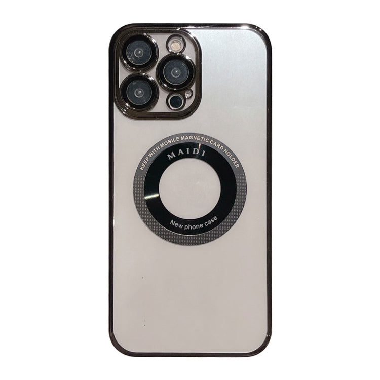 For iPhone 15 Pro Max Magsafe Electroplate PC Phone Case(Black) - free shipping - PMC TechLife - Order now!