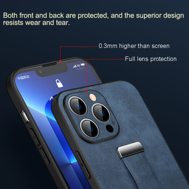 For iPhone 16 Plus SULADA Tide Cool Series PC + Leather Texture Skin Feel Phone Case(Orange) - free shipping - PMC Jewellery - Order now!
