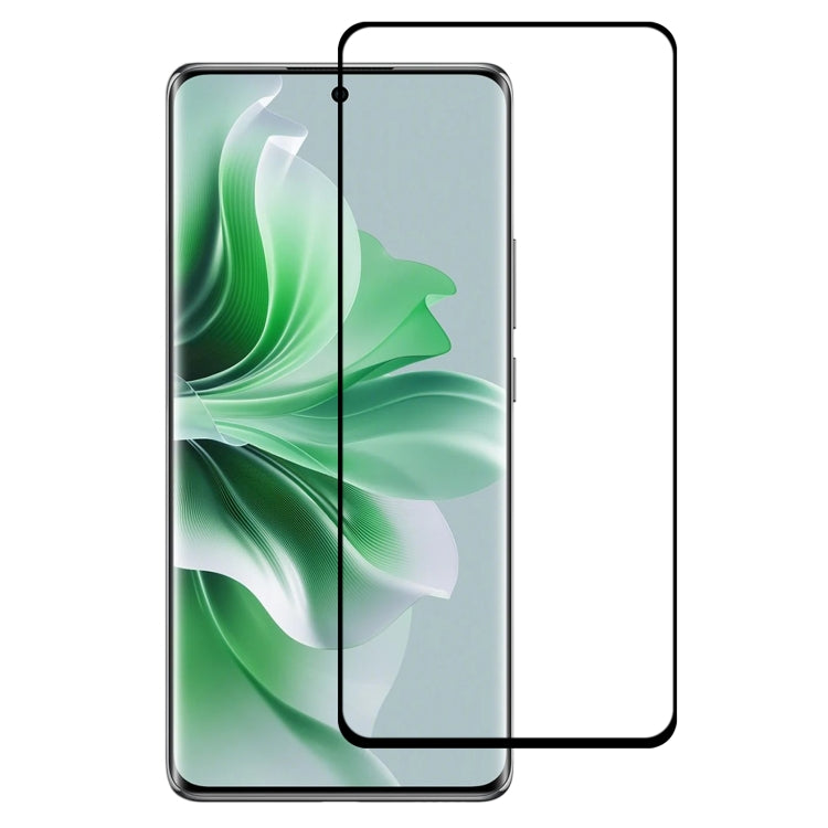 For OPPO Reno11 Pro Global 9H HD 3D Curved Edge Tempered Glass Film(Black) - Reno11 Pro Tempered Glass by PMC Jewellery | Online Shopping South Africa | PMC Jewellery | Buy Now Pay Later Mobicred