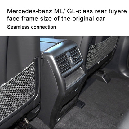 For Mercedes Benz ML320 / GL450 Car Rear Air Conditioner Air Outlet Panel Cover 166 680 7003, Style:Single Hole(Coffee Brown) - Air Conditioning System by PMC Jewellery | Online Shopping South Africa | PMC Jewellery | Buy Now Pay Later Mobicred