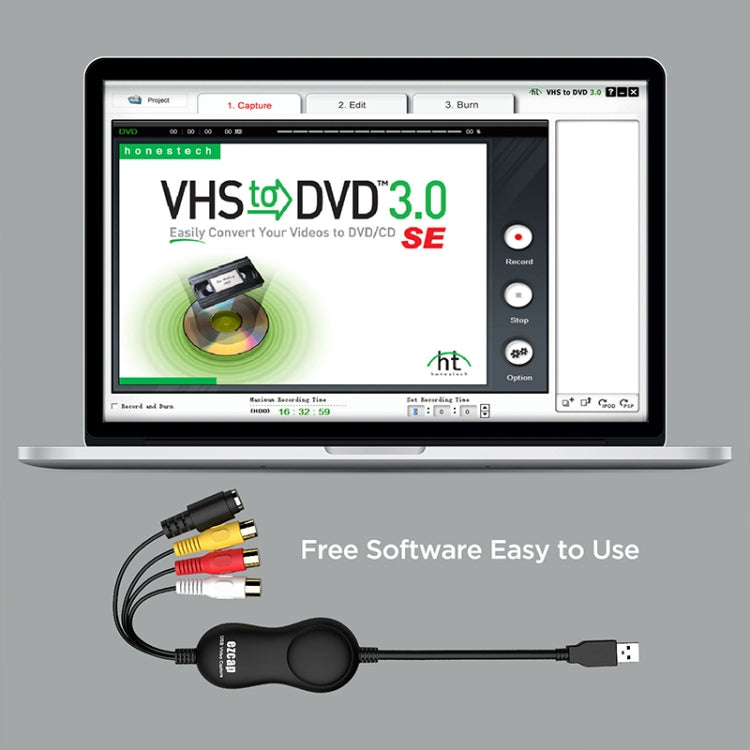 Ezcap 158A Driver-free USB2.0 UVC Video Capture Card - Video Capture Solutions by Ezcap | Online Shopping South Africa | PMC TechLife