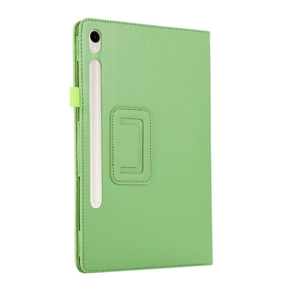 For Samsung Galaxy Tab S9+ / S10+ Litchi Texture Leather Tablet Case with Holder(Green) - Other Galaxy Tab PC by PMC Jewellery | Online Shopping South Africa | PMC Jewellery | Buy Now Pay Later Mobicred